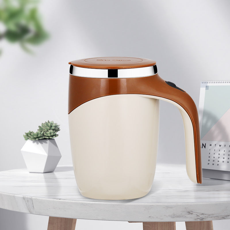 Elektrisk Självrörande Kaffekopp – Perfekt för Latte & Te