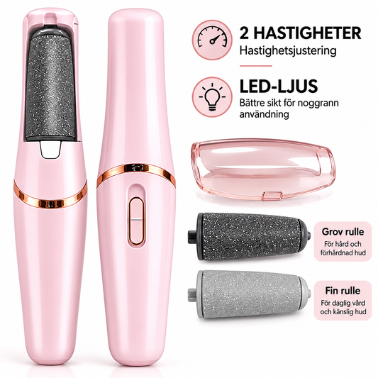 Elektrisk Fotfil med USB-laddning och 2-stegs hastighetsjustering