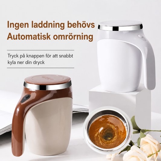 Elektrisk Självrörande Kaffekopp – Perfekt för Latte & Te